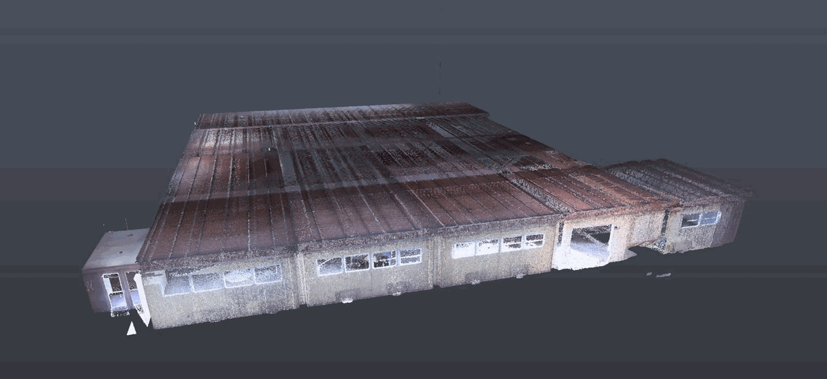 Exterior building point cloud